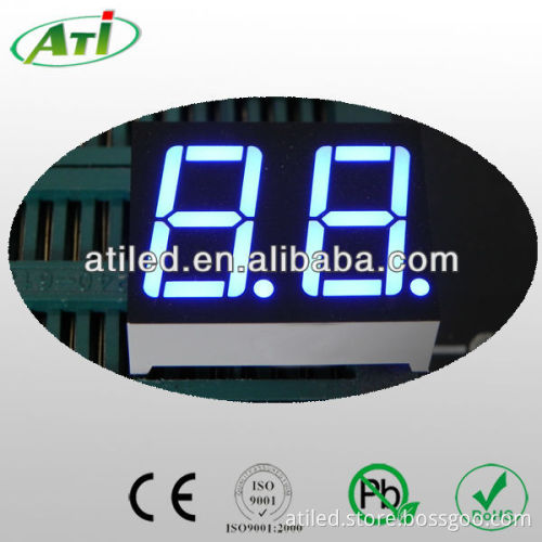 0.56 inch blue 2 digit 7 segment LED display